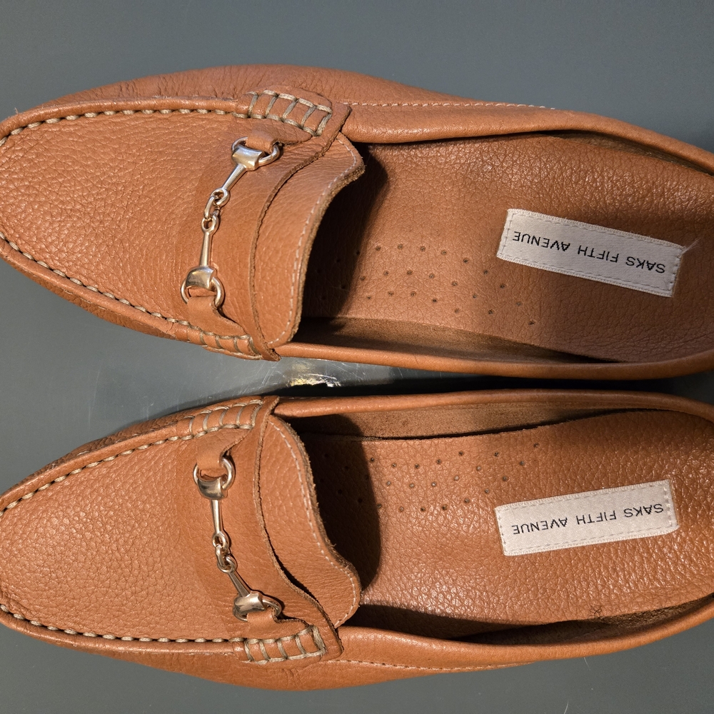 Saks Fifth Avenue Women's Tan Loafers